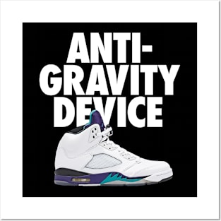 Jordan V - Anti-gravity Device Grape Posters and Art